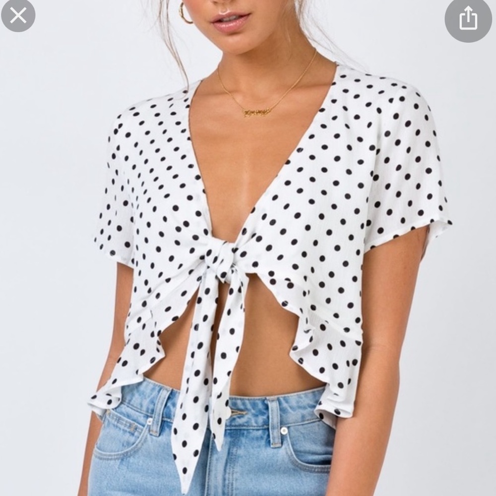 Princess Polly Polka Dot Top